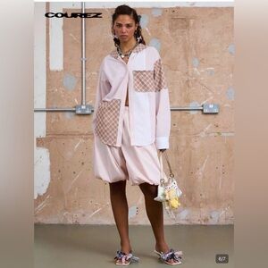 COUREZ Stripe Puffball Shorts Outfits For Women Summer Shorts Y2K Vintage